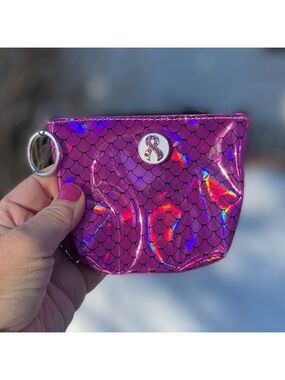Hot Pink Mermaid Coin Purse, Two Ginger Snaps! Breast Cancer & Pink Floral Snap!